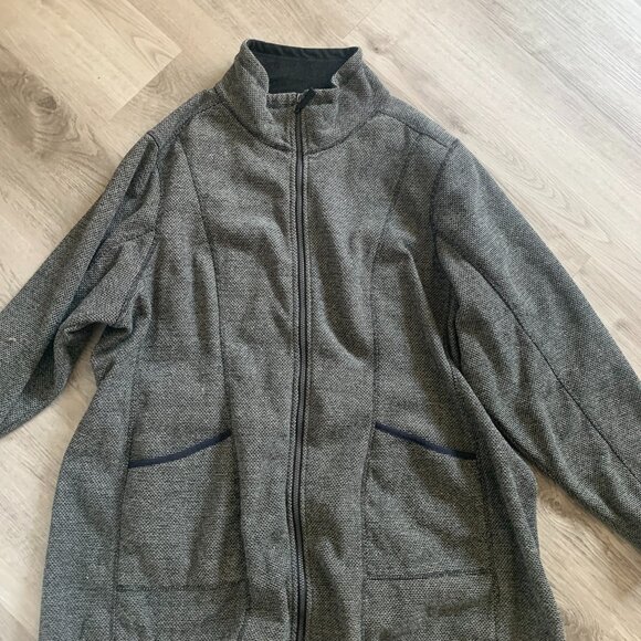 Women's SwissTech Fleece Sweater Jacket Unisex Plus Size - Picture 1 of 2